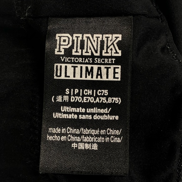 VS PINK black criss cross ultimate sports bra - Picture 4 of 6